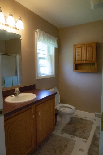 master bedroom bath from the doorway