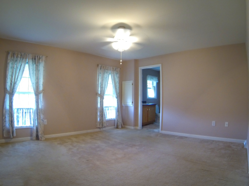 master bedroom north and west walls